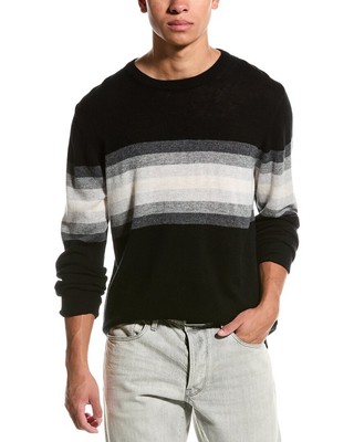 Brodie Cashmere Wool & Cashmere-Blend Blake Stripe Jumper Mens  S
