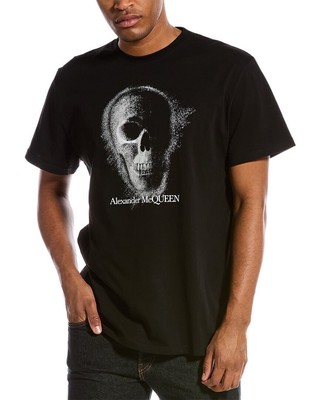 

Alexander Mcqueen Черная футболка с мотивом черепа, мужская, Черный, NA