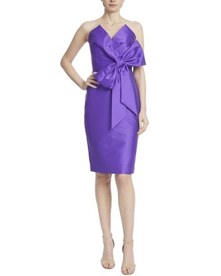 Женское платье-бюстье с бантом от Badgley Mischka 0