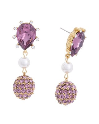 Женские серьги с кактусом из жемчуга Oscar De La Renta 14 карат