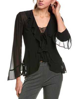 Bcbgmaxazria Ruffle Blouse Womens