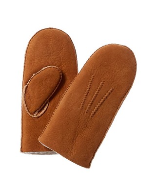 

Женские варежки из овчины Surell Accessories со складными манжетами, Коричневый