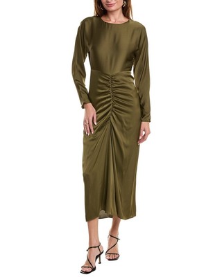 Taylor Satin Maxi Dress Womens Green 4