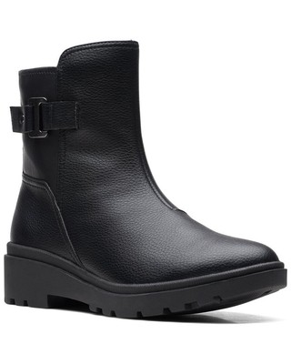 

Женские кожаные ботильоны Clarks Calla средней длины, Black leather, NA