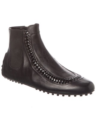 Tod S Leather Bootie Womens Black 37