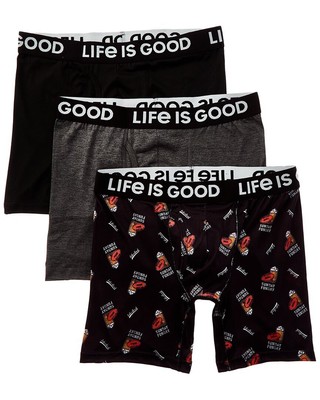 

Мужские супермягкие боксеры Life Is Good, 3 шт., Ассорти, NA