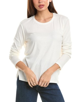 Majestic Filatures Micro Rib Silk-Blend T-Shirt Womens White 2