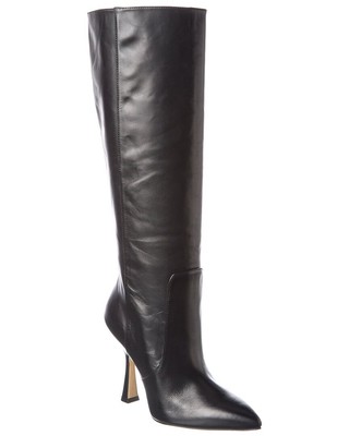 

Stuart Weitzman Женские кожаные сапоги до колена Parton, Черный, NA