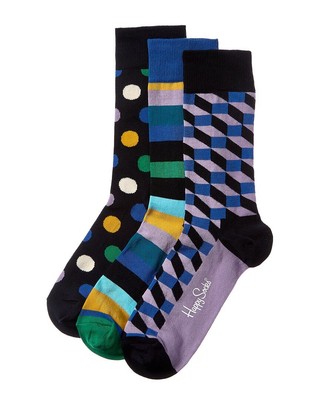 Подарочный набор Happy Socks Stripe 3Pk Мужской Os