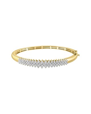 Effy Fine Jewelry Золото поверх серебра 0,50 Карат с двумя бриллиантами Браслет женский