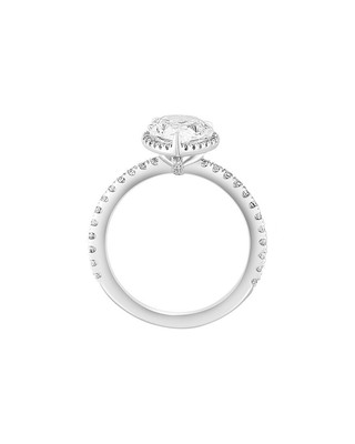 Pre-owned Effy Fine Jewelry 14k 2.44 Ct. Tw. Lab-grown Diamond Ring Women's 7 In White