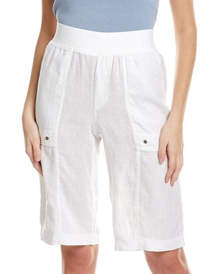 

Xcvi Fabian Льняные шорты-бермуды женские белые, Белый, NA