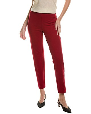 Узкие женские брюки на щиколотке Anne Klein Hollywood красного цвета Xs