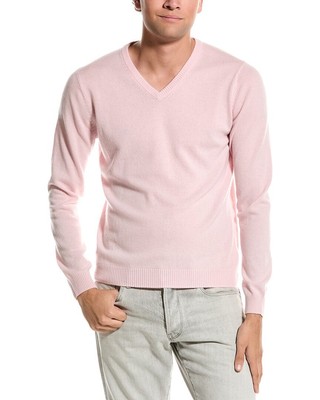 Mette V-Neck Cashmere Sweater Mens Pink Xl