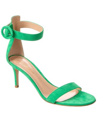 

Замшевые сандалии Gianvito Rossi Portofino 70 женские, Зеленый, NA
