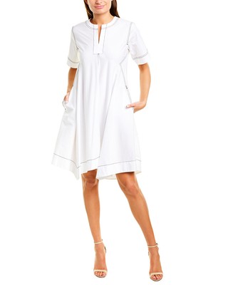 

Donna Karan New York Платье А-силуэта женское белое, Белый