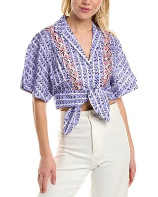 

Женский укороченный топ Temperley London, Синий