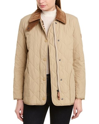 

Burberry Стеганая терморегулируемая куртка Barn с бриллиантами женская коричневая, Коричневый, NA