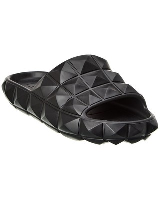 

Мужские резиновые шлепанцы Valentino Roman с заклепками черепахового цвета, Черный, NA