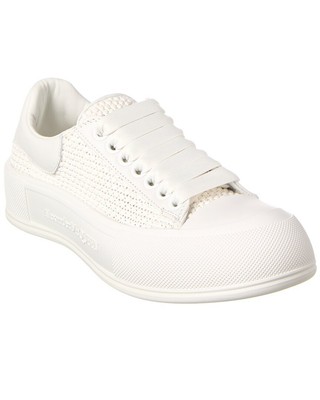 Женские кожаные кроссовки Alexander Mcqueen Plimsoll