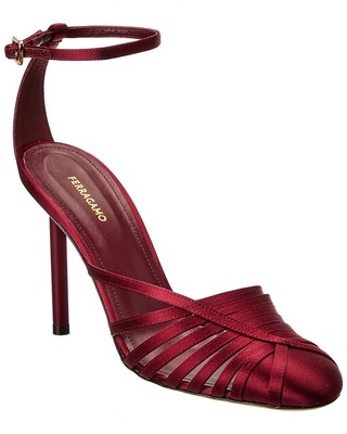 Женские атласные туфли-лодочки Ferragamo Ermelia