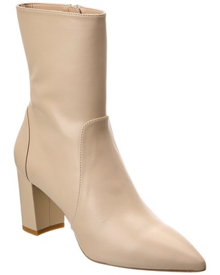 

Женские кожаные ботинки Stuart Weitzman Renegade Zip 75, Бежевый, NA