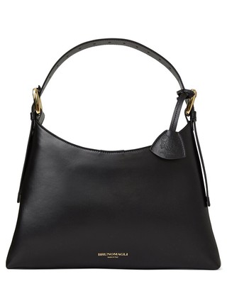 Женская кожаная мини-сумка Bruno Magli Cora черного цвета