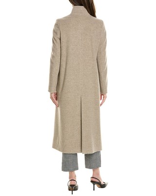 Pre-owned Cinzia Rocca Icons Wool & Cashmere-blend Coat Women's Grey 48 In Gray