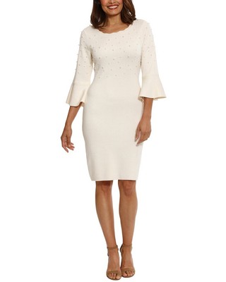Женское мини-платье London Times с рукавом 3/4