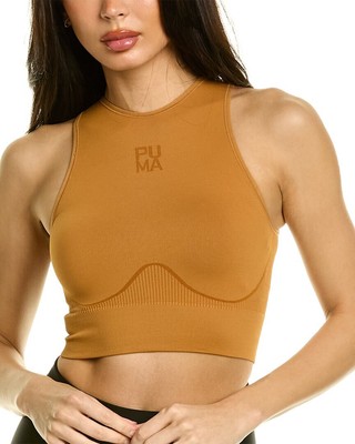 

Женские укороченные майки Puma Infuse коричневые, Коричневый
