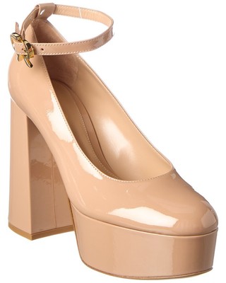 

Gianvito Rossi Manila 70 Женские лакированные туфли на платформе, коричневые, Коричневый, NA