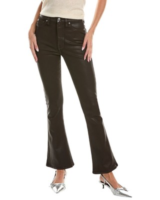 7 For All Mankind Джинсовые женские зауженные ботинки с ультравысокой посадкой коричневого цвета 34
