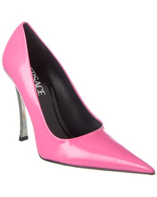 

Женские кожаные туфли Versace Pin Point, розовые, Розовый, NA