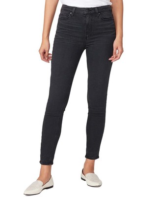 

Женские джинсы скинни до щиколотки с ультравысокой талией Paige Denim Margot Black Willow, NA