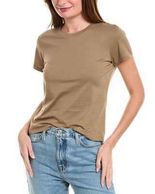 Джинсовая детская футболка в рамку Женская коричневая Xxs