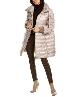 

Пальто Herno из смеси шерсти и мохера женское бежевое, Бежевый, NA