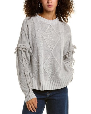 

Женский свитер Colette Rose с бахромой, Grey