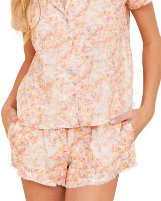 

Короткие женские шорты Bella Dahl с потертым краем, Pefppeach floral print, NA