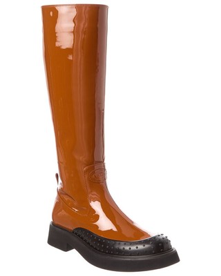Женские лакированные сапоги до колена TodS