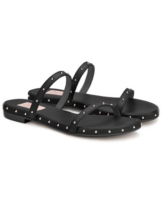 

Женские кожаные сандалии Agl Sveva Mule, Nero silver, NA