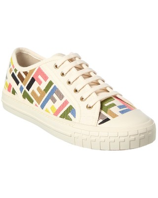 Женские парусиновые кроссовки Fendi Domino Ff