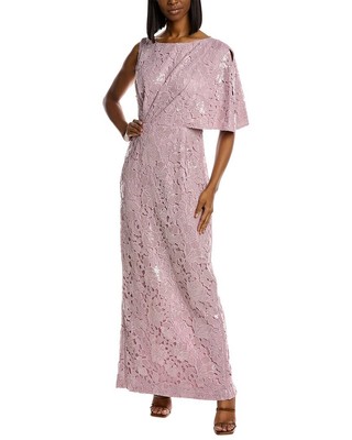 Js Collections Женское платье Arabella синего цвета 4