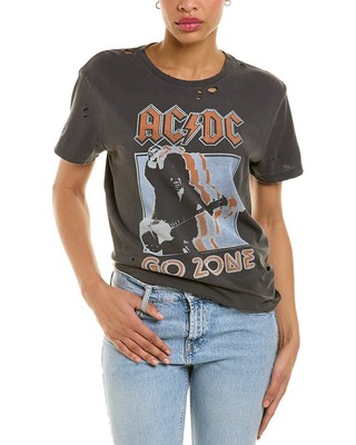 

Женская футболка Junk Food Acdc Go Zone Destroy, черная, Черный