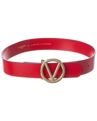 Valentino By Mario Валентино Джузи Кожаный ремень Женский Красный Sm
