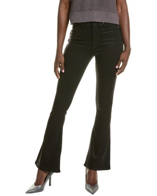 7 For All Mankind - Ультравысокие черные обтягивающие джинсовые женские ботинки с покрытием