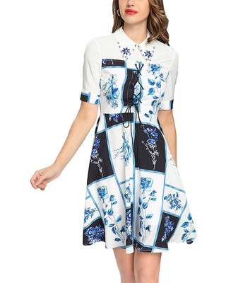

Платье-миди Burryco, Женское, White - print