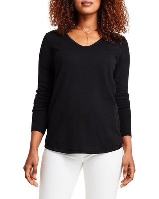 Nic+Zoe Petite Vital V-Neck Top Womens  Pp