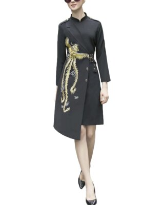 

Платье Burryco Женское, Black - embroidery