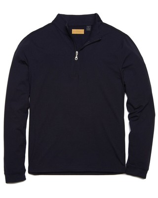 

Мужской пуловер Scott Barber Tech Jersey с молнией 1/4, Черный