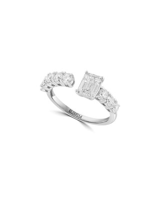 Pre-owned Effy Fine Jewelry 14k 1.84 Ct. Tw. Lab-grown Diamond Ring Women's 7 In White